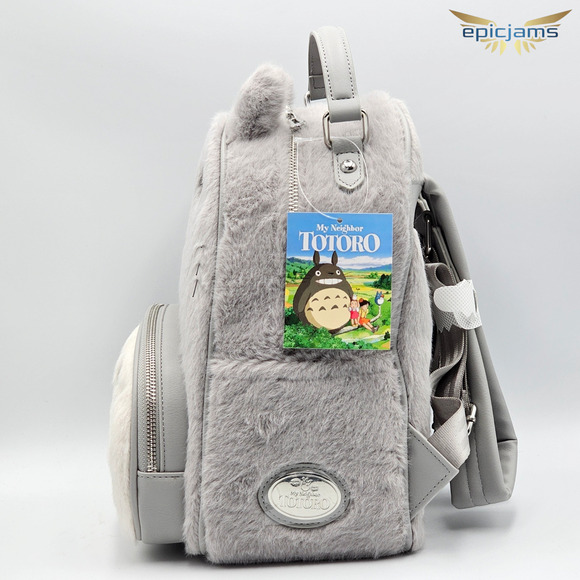 Studio Ghibli My Neighbor Totoro Smiling Cosplay Figural Gray Backpack Bag New